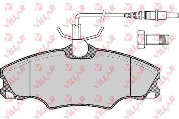 Колодки тормозные дисковые VILLAR 626.0619