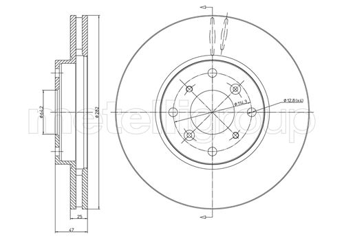 Диск тормозной CIFAM 800-582