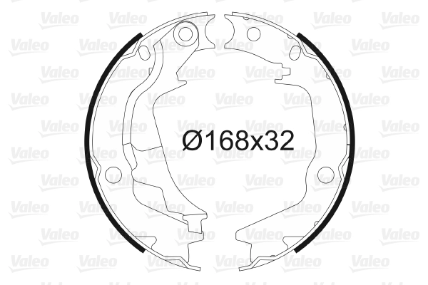 Колодки тормозные барабанные VALEO 564138