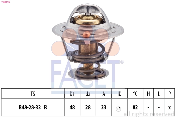 Термостат FACET 7.8319S