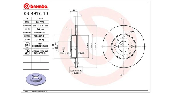 Диск тормозной MAGNETI MARELLI 360406021400