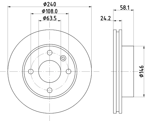 Диск тормозной HELLA/BEHR/PAGID 8DD355100531