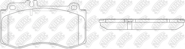 Колодки тормозные дисковые NIBK PN0491