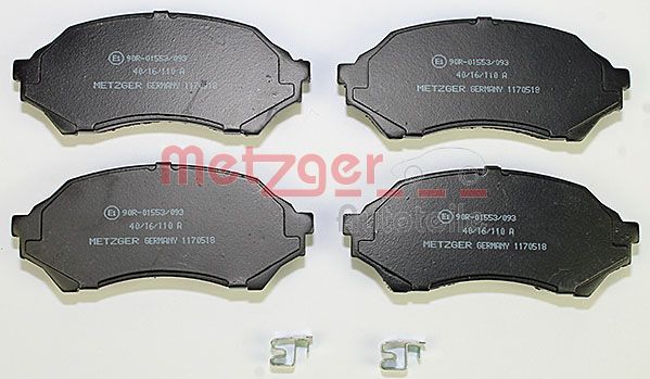 Колодки тормозные дисковые METZGER 1170518