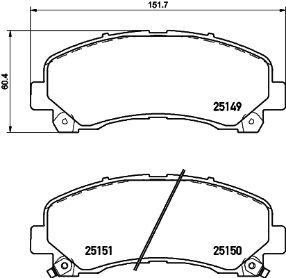 Комплект тормозных колодок дисковый тормоз HELLA/BEHR/PAGID 8DB355020171