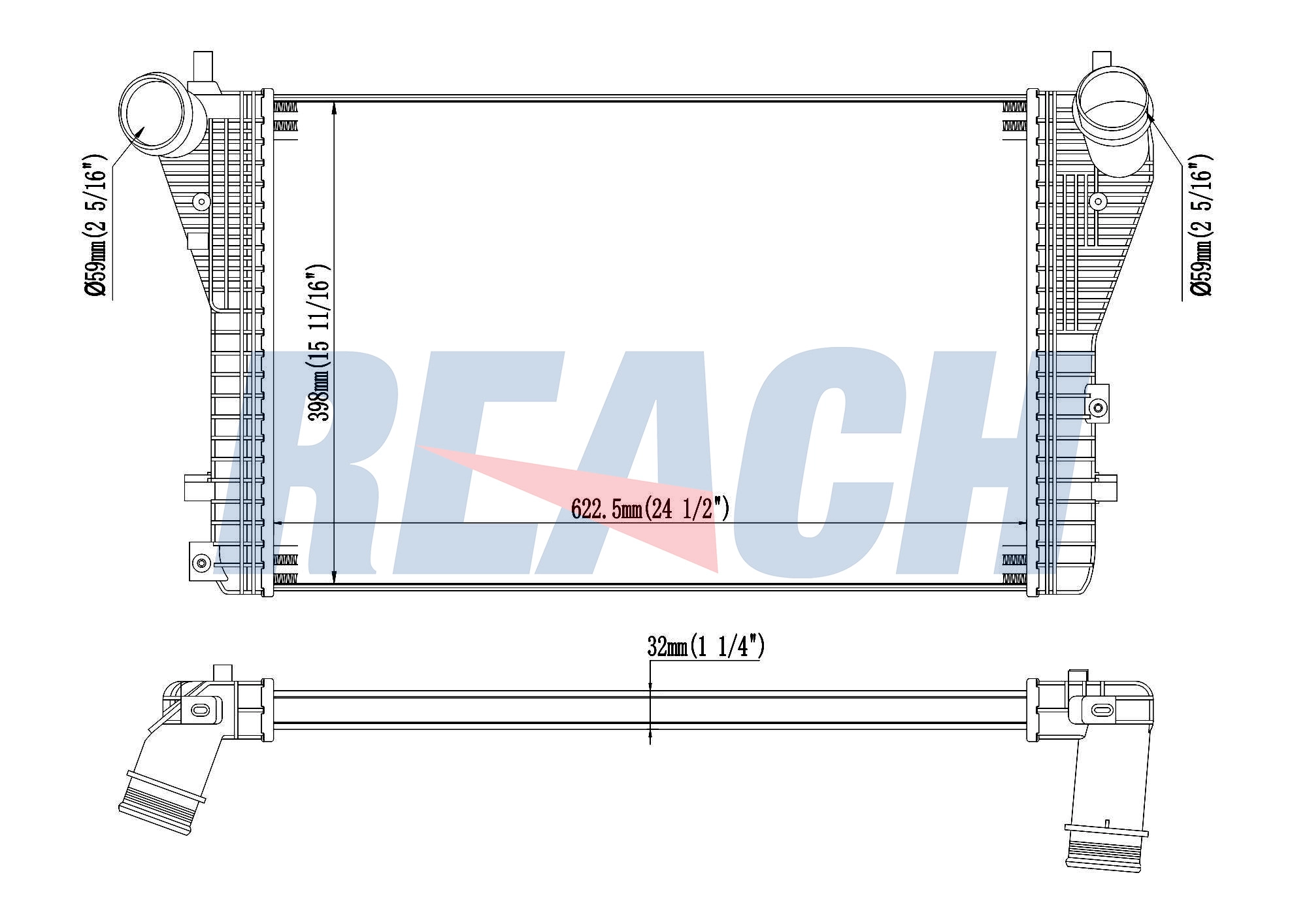 Интеркулер REACH 1.61.1248.4L