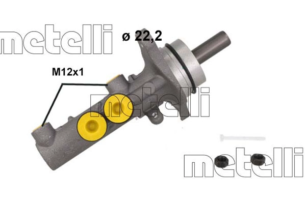 Главный тормозной цилиндр METELLI 051253