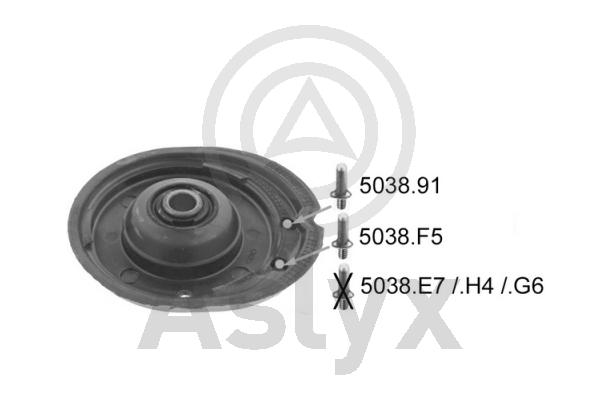 Подушка аморт cit c2/c3 02- пер l/r ASLYX AS202484
