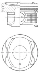 Поршень двс KOLBENSCHMIDT 41250600