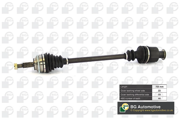 Полуось renault clio 2002-2005 kangoo 2008-2011