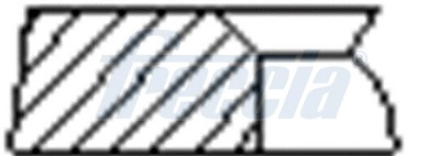 Кольца двс поршневые (к-т на 1 поршень) FRECCIA FR10376100