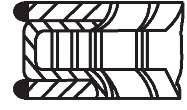 Комплект поршневых колец MAHLE/KNECHT 083 25 N2
