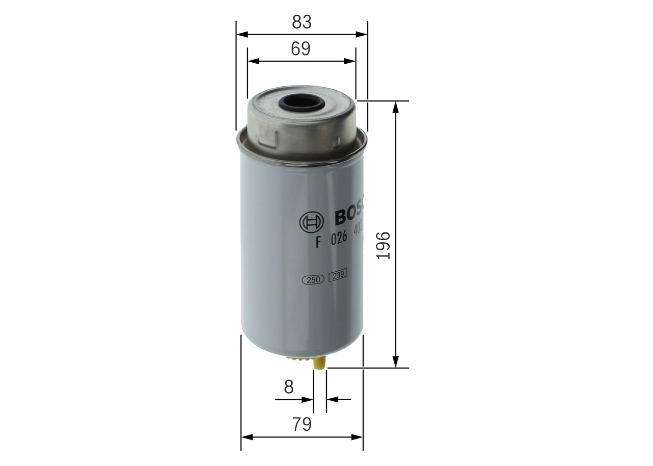 Топливный фильтр BOSCH F 026 402 121