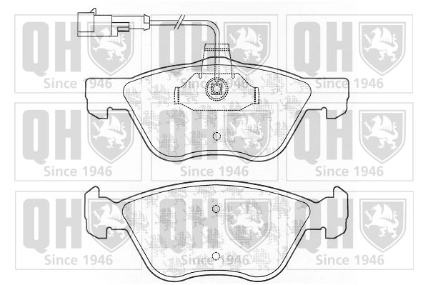 Комплект тормозных колодок дисковый тормоз QUINTON HAZELL BP1303