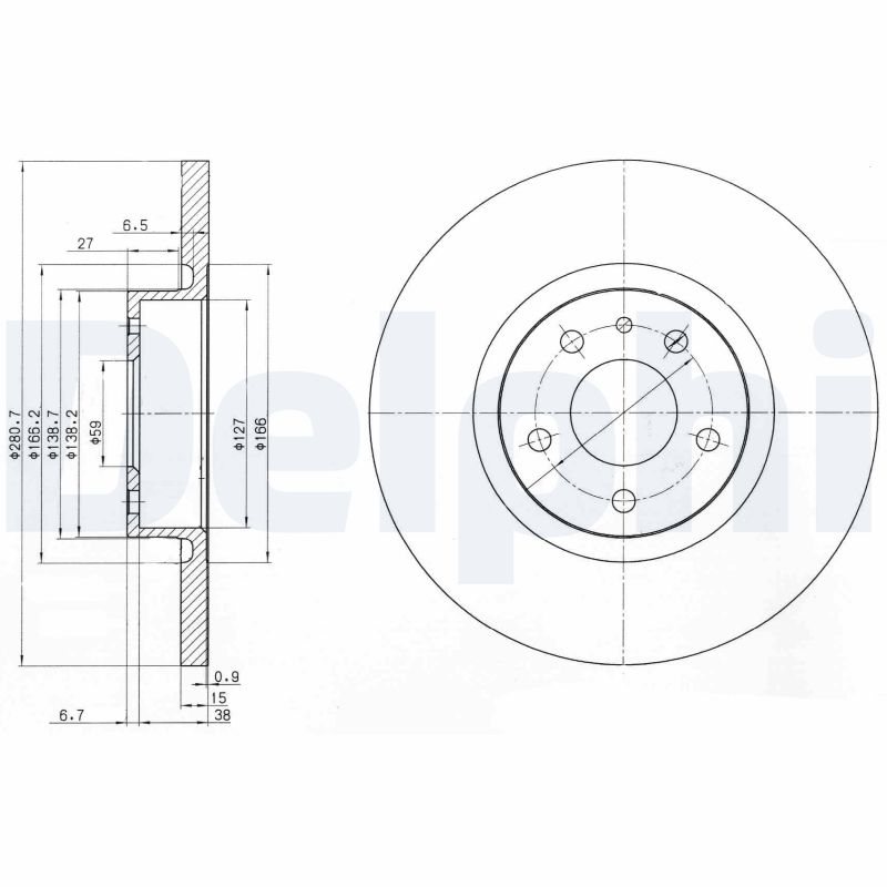 Тормозной диск DELPHI BG3420