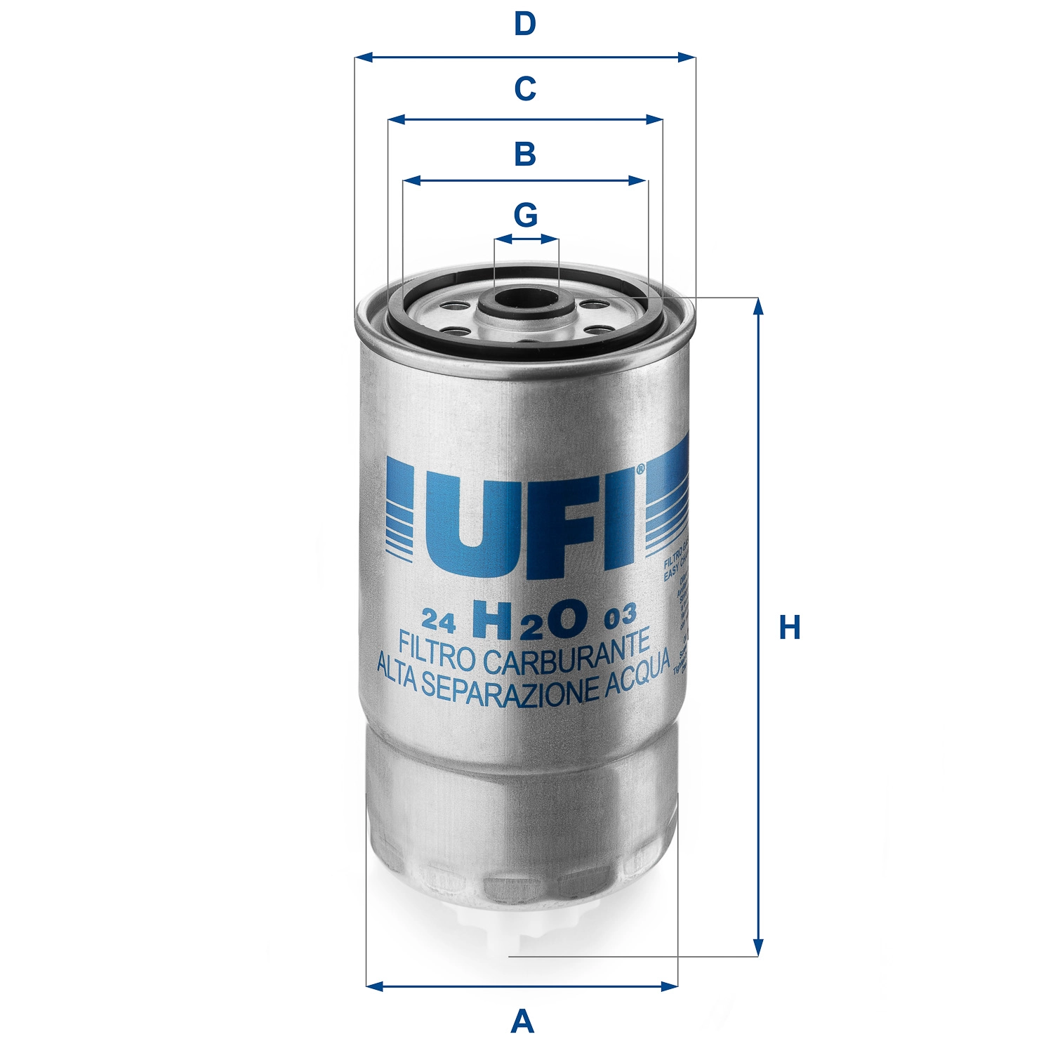 Топливный фильтр UFI 24.H2O.03