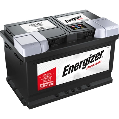 Стартерная аккумуляторная батарея energizer premium ENERGIZER EM72-LB3