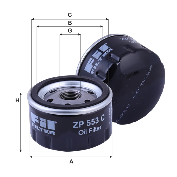 Масляный фильтр FIL FILTER ZP 553 C