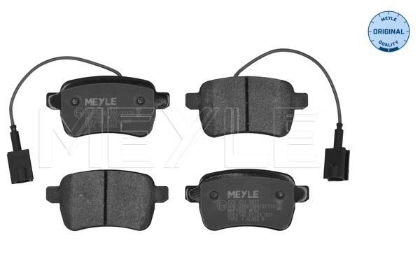Комплект тормозных колодок дисковый тормоз meyle-original true to oe. MEYLE 025 251 5617