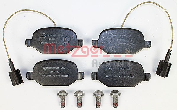 Комплект тормозных колодок дисковый тормоз METZGER 1170555