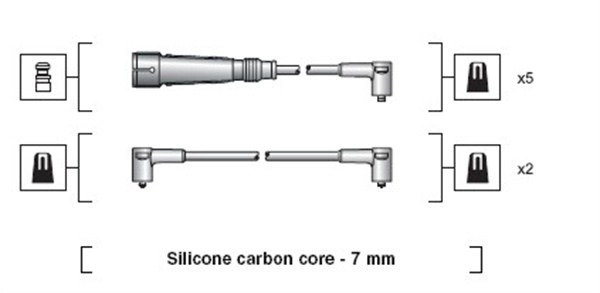 Комплект проводов зажигания MAGNETI MARELLI 941318111047