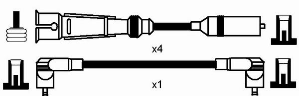 Комплект проводов зажигания NGK 8262