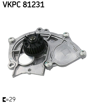 Водяной насос охлаждение двигателя SKF VKPC 81231