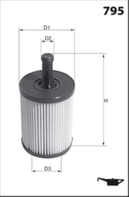 Масляный фильтр MECAFILTER ELH4307