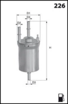 Топливный фильтр MECAFILTER ELE6101