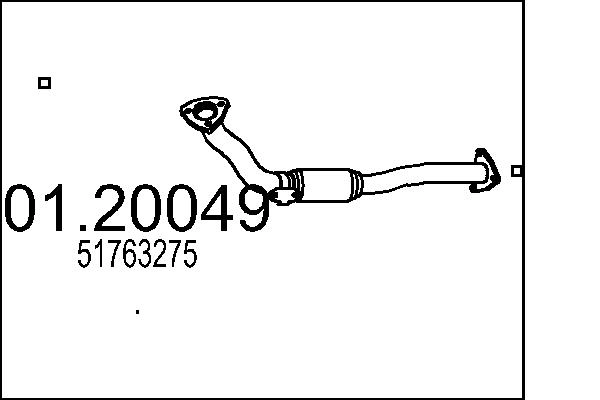 Труба выхлопного газа MTS 01.20049