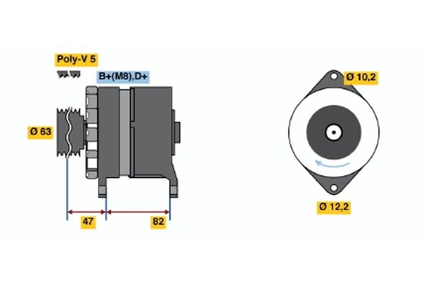 Генератор BOSCH 0 120 469 939