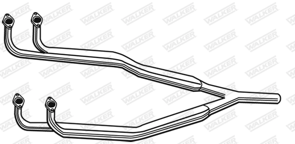 Труба выхлопного газа WALKER PRODUCTS 02104