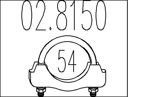 Соединительные элементы система выпуска MTS 02.8150