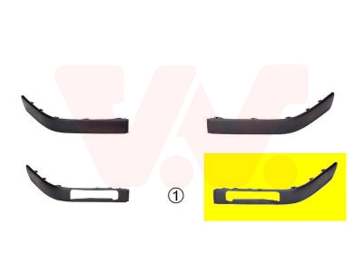 Облицовка бампер equipart VAN WEZEL 0322583