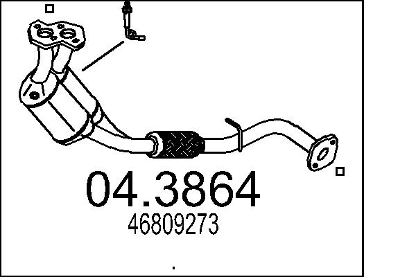 Катализатор MTS 04.3864