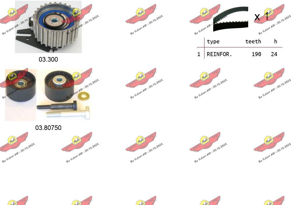 Комплект ремня грм AUTOKIT 04.5125
