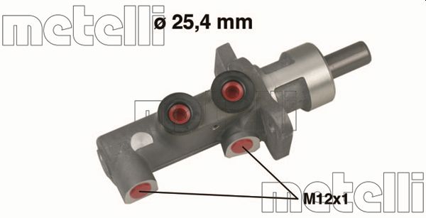 Главный тормозной цилиндр METELLI 05-0643