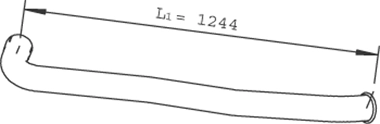 Труба выхлопного газа DINEX 21760