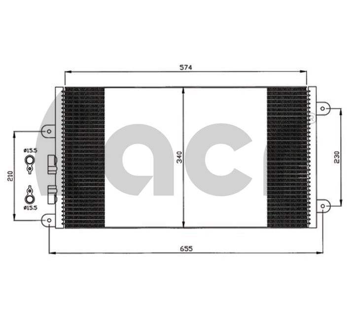 Конденсатор кондиционер ACR 300571