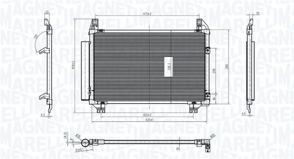 Конденсатор кондиционер MAGNETI MARELLI 350203837000