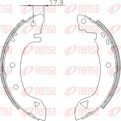 Тормозные колодки REMSA 4182.01