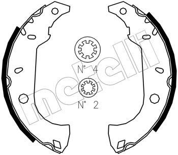 Комплект тормозных колодок METELLI 53-0067J