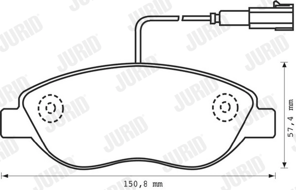 Комплект тормозных колодок дисковый тормоз jurid white low dust JURID 573076JC