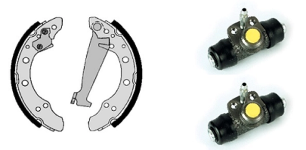 Комплект тормозных колодок standard kit VILLAR 608.8001