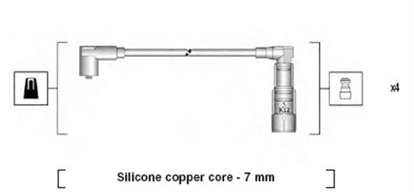 Комплект проводов зажигания MAGNETI MARELLI 941045320519