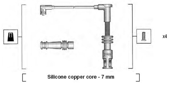 Комплект проводов зажигания MAGNETI MARELLI 941045380523