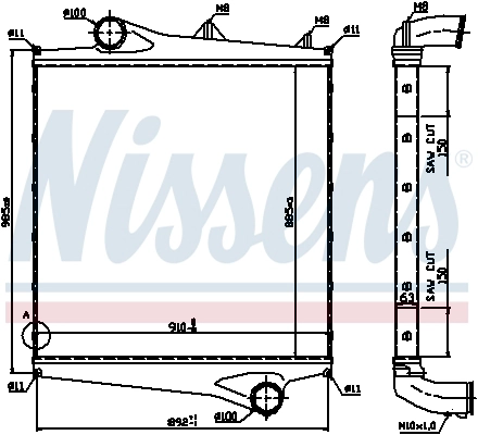 Интеркулер NISSENS 96961