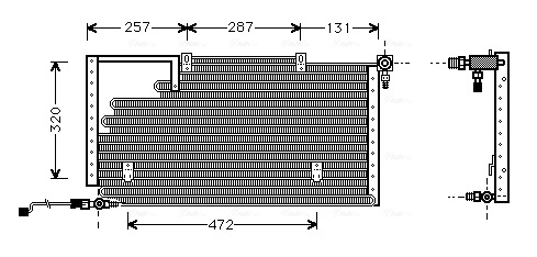 Конденсатор кондиционер AVA QUALITY COOLING AI5138