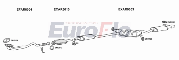 Система выпуска ог EUROFLO AR14520 1004