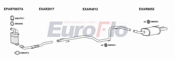 Система выпуска ог EUROFLO AR15920D 2004B